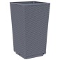 vidaXL Pflanzkübel 2 Stk. Grau 32,5x32,5x57 cm PP vidaXL Pflanzkübel 2 Stk. Grau 32,5x32,5x57 cm PP