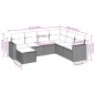 vidaXL 7-tlg. Garten-Sofagarnitur mit Kissen Braun Poly Rattan vidaXL 7-tlg. Garten-Sofagarnitur mit Kissen Braun Poly Rattan