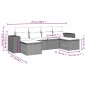 vidaXL 6-tlg. Garten-Sofagarnitur mit Kissen Schwarz Poly Rattan vidaXL 6-tlg. Garten-Sofagarnitur mit Kissen Schwarz Poly Rattan
