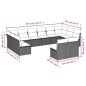 vidaXL 12-tlg. Garten-Sofagarnitur mit Kissen Braun Poly Rattan vidaXL 12-tlg. Garten-Sofagarnitur mit Kissen Braun Poly Rattan