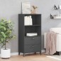 vidaXL Bücherschrank VIKEN Anthrazit 60x35x123 cm Massivholz Kiefer vidaXL Bücherschrank VIKEN Anthrazit 60x35x123 cm Massivholz Kiefer