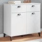 vidaXL Sideboard VIKEN Weiß 80x40x80 cm Massivholz Kiefer vidaXL Sideboard VIKEN Weiß 80x40x80 cm Massivholz Kiefer