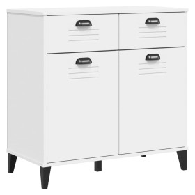 vidaXL Sideboard VIKEN Weiß 80x40x80 cm Massivholz Kiefer