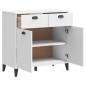 vidaXL Sideboard VIKEN Weiß 80x40x80 cm Massivholz Kiefer vidaXL Sideboard VIKEN Weiß 80x40x80 cm Massivholz Kiefer