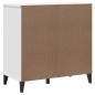 vidaXL Sideboard VIKEN Weiß 80x40x80 cm Massivholz Kiefer vidaXL Sideboard VIKEN Weiß 80x40x80 cm Massivholz Kiefer