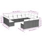 vidaXL 13-tlg. Garten-Sofagarnitur mit Kissen Schwarz Poly Rattan vidaXL 13-tlg. Garten-Sofagarnitur mit Kissen Schwarz Poly Rattan