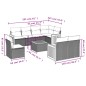 vidaXL 9-tlg. Garten-Sofagarnitur mit Kissen Schwarz Poly Rattan vidaXL 9-tlg. Garten-Sofagarnitur mit Kissen Schwarz Poly Rattan