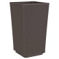 vidaXL Pflanzkübel 2 Stk. Braun 32,5x32,5x57 cm PP vidaXL Pflanzkübel 2 Stk. Braun 32,5x32,5x57 cm PP