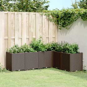 vidaXL Pflanzkübel Braun 160x120x53 cm PP