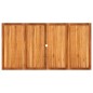 vidaXL Gartentisch Beige 180x90x75 cm Poly Rattan Akazienholz vidaXL Gartentisch Beige 180x90x75 cm Poly Rattan Akazienholz