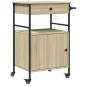 vidaXL Küchenwagen Sonoma-Eiche 56x43x89,5 cm Holzwerkstoff vidaXL Küchenwagen Sonoma-Eiche 56x43x89,5 cm Holzwerkstoff