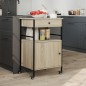 vidaXL Küchenwagen Sonoma-Eiche 56x43x89,5 cm Holzwerkstoff vidaXL Küchenwagen Sonoma-Eiche 56x43x89,5 cm Holzwerkstoff