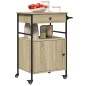 vidaXL Küchenwagen Sonoma-Eiche 56x43x89,5 cm Holzwerkstoff vidaXL Küchenwagen Sonoma-Eiche 56x43x89,5 cm Holzwerkstoff