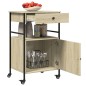 vidaXL Küchenwagen Sonoma-Eiche 56x43x89,5 cm Holzwerkstoff vidaXL Küchenwagen Sonoma-Eiche 56x43x89,5 cm Holzwerkstoff