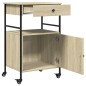 vidaXL Küchenwagen Sonoma-Eiche 56x43x89,5 cm Holzwerkstoff vidaXL Küchenwagen Sonoma-Eiche 56x43x89,5 cm Holzwerkstoff