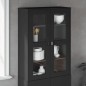 vidaXL Aufsatz für Highboard VIKEN Schwarz Massivholz Kiefer vidaXL Aufsatz für Highboard VIKEN Schwarz Massivholz Kiefer