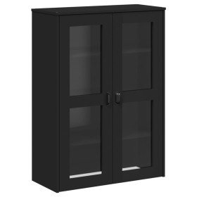 vidaXL Aufsatz für Highboard VIKEN Schwarz Massivholz Kiefer