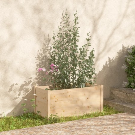 vidaXL Pflanzkübel 100x50x50 cm Massivholz Kiefer