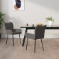 vidaXL Esszimmerstühle 2 Stk. Dunkelgrau Stoff vidaXL Esszimmerstühle 2 Stk. Dunkelgrau Stoff