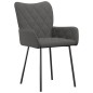 vidaXL Esszimmerstühle 2 Stk. Dunkelgrau Stoff vidaXL Esszimmerstühle 2 Stk. Dunkelgrau Stoff