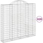 vidaXL Gabionen mit Hochbogen 20Stk. 200x50x180/200cm Verzinktes Eisen vidaXL Gabionen mit Hochbogen 20Stk. 200x50x180/200cm Verzinktes Eisen