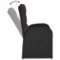 vidaXL Gartensessel mit Kissen 2 Stk. Verstellbar Schwarz Poly Rattan vidaXL Gartensessel mit Kissen 2 Stk. Verstellbar Schwarz Poly Rattan