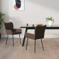 vidaXL Esszimmerstühle 2 Stk. Taupe Stoff vidaXL Esszimmerstühle 2 Stk. Taupe Stoff