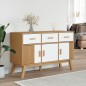 vidaXL Sideboard OLDEN Weiß und Braun 114x43x73,5 cm Massivholz Kiefer vidaXL Sideboard OLDEN Weiß und Braun 114x43x73,5 cm Massivholz Kiefer