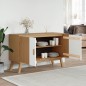 vidaXL Sideboard OLDEN Weiß und Braun 114x43x73,5 cm Massivholz Kiefer vidaXL Sideboard OLDEN Weiß und Braun 114x43x73,5 cm Massivholz Kiefer