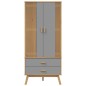 vidaXL Kleiderschrank OLDEN Grau Braun 76,5x53x172cm Massivholz Kiefer vidaXL Kleiderschrank OLDEN Grau Braun 76,5x53x172cm Massivholz Kiefer