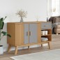 vidaXL Sideboard OLDEN Grau und Braun 114x43x73,5 cm Massivholz Kiefer vidaXL Sideboard OLDEN Grau und Braun 114x43x73,5 cm Massivholz Kiefer