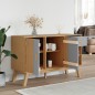 vidaXL Sideboard OLDEN Grau und Braun 114x43x73,5 cm Massivholz Kiefer vidaXL Sideboard OLDEN Grau und Braun 114x43x73,5 cm Massivholz Kiefer