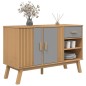 vidaXL Sideboard OLDEN Grau und Braun 114x43x73,5 cm Massivholz Kiefer vidaXL Sideboard OLDEN Grau und Braun 114x43x73,5 cm Massivholz Kiefer