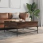 vidaXL Couchtisch Braun Eichen-Optik 95x95x45 cm Holzwerkstoff Metall vidaXL Couchtisch Braun Eichen-Optik 95x95x45 cm Holzwerkstoff Metall