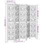 vidaXL 5-tlg. Raumteiler Braun Massivholz Paulownia vidaXL 5-tlg. Raumteiler Braun Massivholz Paulownia