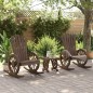 vidaXL 3-tlg. Garten-Lounge-Set Massivholz Tanne vidaXL 3-tlg. Garten-Lounge-Set Massivholz Tanne