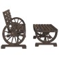 vidaXL 4-tlg. Garten-Lounge-Set Massivholz Tanne vidaXL 4-tlg. Garten-Lounge-Set Massivholz Tanne