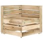 3-Sitzer Outdoor-Sofa Grün Imprägniertes Kiefernholz 3-Sitzer Outdoor-Sofa Grün Imprägniertes Kiefernholz