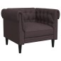 vidaXL Chesterfield-Sessel Dunkelbraun Stoff vidaXL Chesterfield-Sessel Dunkelbraun Stoff