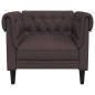 vidaXL Chesterfield-Sessel Dunkelbraun Stoff vidaXL Chesterfield-Sessel Dunkelbraun Stoff