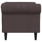 vidaXL Chesterfield-Sessel Dunkelbraun Stoff vidaXL Chesterfield-Sessel Dunkelbraun Stoff