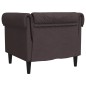 vidaXL Chesterfield-Sessel Dunkelbraun Stoff vidaXL Chesterfield-Sessel Dunkelbraun Stoff