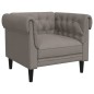 vidaXL Chesterfield-Sessel Taupe Stoff vidaXL Chesterfield-Sessel Taupe Stoff