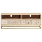 vidaXL TV-Schrank 110x30x40 cm Massivholz Mango und Eisen vidaXL TV-Schrank 110x30x40 cm Massivholz Mango und Eisen