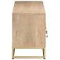 vidaXL TV-Schrank 110x30x40 cm Massivholz Mango und Eisen vidaXL TV-Schrank 110x30x40 cm Massivholz Mango und Eisen