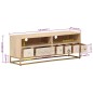 vidaXL TV-Schrank 110x30x40 cm Massivholz Mango und Eisen vidaXL TV-Schrank 110x30x40 cm Massivholz Mango und Eisen