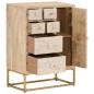 vidaXL Sideboard 55x30x76 cm Massivholz Mango und Eisen vidaXL Sideboard 55x30x76 cm Massivholz Mango und Eisen