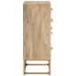 vidaXL Sideboard 55x30x76 cm Massivholz Mango und Eisen vidaXL Sideboard 55x30x76 cm Massivholz Mango und Eisen
