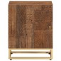vidaXL Nachttisch 40x30x50 cm Massivholz Mango und Eisen