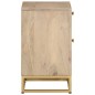 vidaXL Nachttisch 40x30x50 cm Massivholz Mango und Eisen vidaXL Nachttisch 40x30x50 cm Massivholz Mango und Eisen